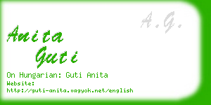 anita guti business card